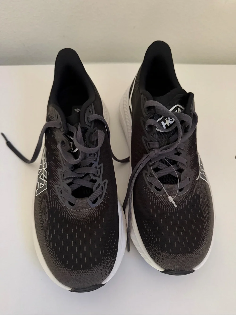 Hoka Women's Mach 6 Black and White Performance Running Shoe